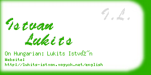 istvan lukits business card